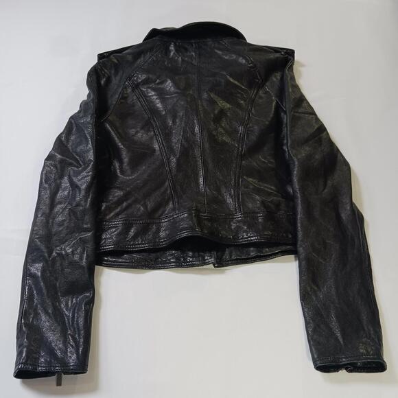 bebe Black Leather Jacket - Picture 16 of 16
